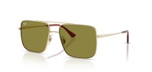 Ray-Ban Quadratisch Sonnenbrillen 0RB3758 Gold für Damen/Herren