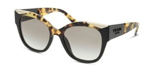 Prada Wayfarer Sonnenbrillen 0PR 02WS Schwarz für Damen