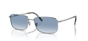 Lunettes de soleil Ray-Ban Rectangle 0RB3717 Argenté pour Homme-Femme