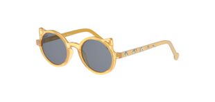 Unofficial Rund Sonnenbrillen UNSK0038P Gelb für Kinder