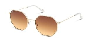 Unofficial Rechteckig Sonnenbrillen UNSF0084 Gold für Damen